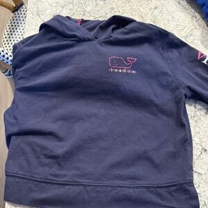 2 Vineyard Vines Navy and Pink Cotton Shirt